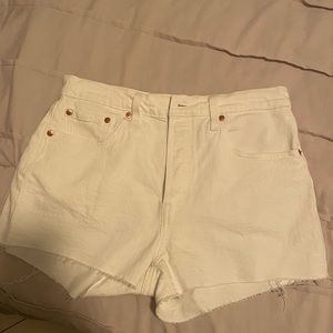 Levi's Women's 501 Original Shorts White